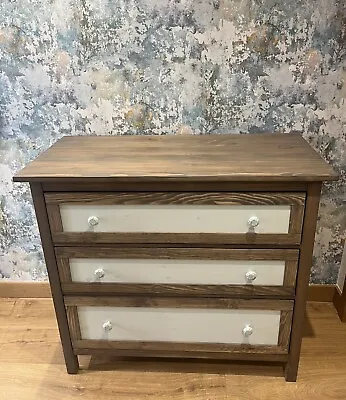 Ikea Hemnes Chest Of Drawers Solid Wood Upcycled • £80