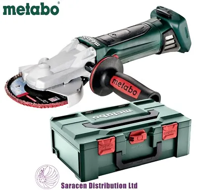 Metabo Wf 18 Ltx 125 Quick Cordless Flat-head Angle Grinder - 601306840 • £199