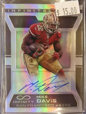 $12.99 • Buy 2016 Panini Infinity Football Infinite Ink Silver Mike Davis Autograph /388