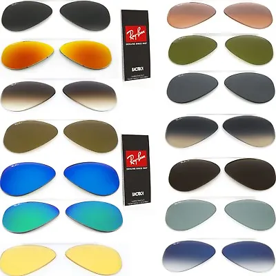 £35.63 • Buy Genuine Replacement Lenses Ray Ban Aviator 3025 Classic Or Polarized Sunglasses