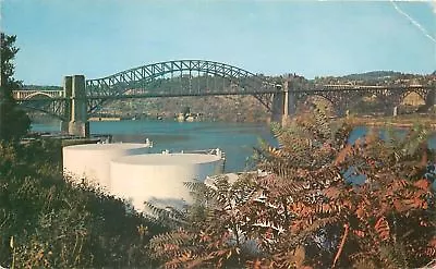 McKees Rocks Pennsylvania~McKees Rock Bridge~Riverside Tanks~1958 PC • $5.25
