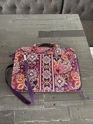 Vera Bradley 17” Hard Case Laptop / Tablet / I Pad / File Folder Shoulder Bag • $37.49