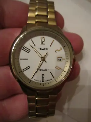 Vintage Timex Perpetual Calendar Watch - Bba-23 • $91