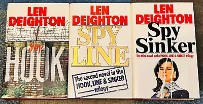 £19.99 • Buy Len Deighton - Spy : Hook, Link & Sinker Trilogy - Set Of 3 Hardback Novels