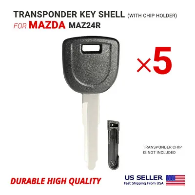  5x NEW Replacement Transponder Key Shell For Mazda MAZ24R • $12.95