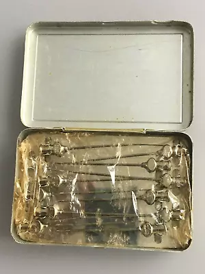 Vintage Antique Medical Surgical Instrument Needles No.1 Metal Box Esco • $14.99