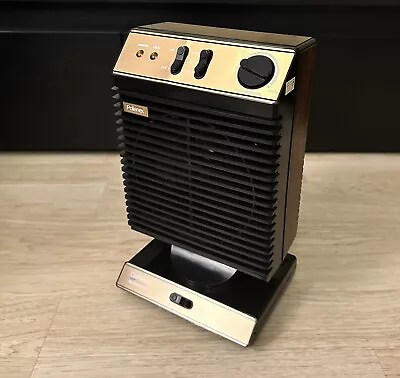 Vintage Pollenex Oscillating Heater Fan Model HF300 Wood Trim  • $29.99