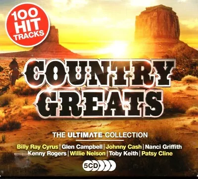 COUNTRY GREATS: THE ULTIMATE COLLECTION - Various - 5xCD Album *100 Tracks* • £2.99