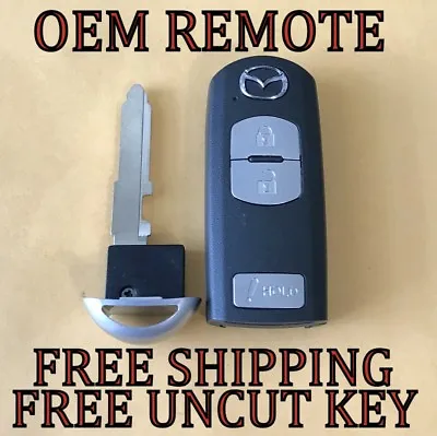 Oem Mazda Cx-5 Cx-3 Cx-9 3 Speed 3 Smart Key Proximity Remote Fob Wazske13d01 • $64.95