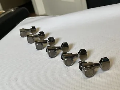 2000's Ibanez RG & S Series Guitar Cosmo Black Tuners Tuning Pegs 6 In Line • $25.99