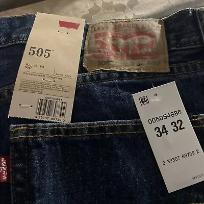 Levis 505 Regular Fit Jeans Size 34 X 32 - Blue • $26