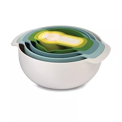 JOSEPH JOSEPH Nest 9 Plus Bowl Set - Opal • $84.95