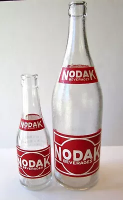 Nodak Beverages / 2 Bottle Lot / Grand Forks North Dakota / 7 Oz & Quart / Soda • $74.99