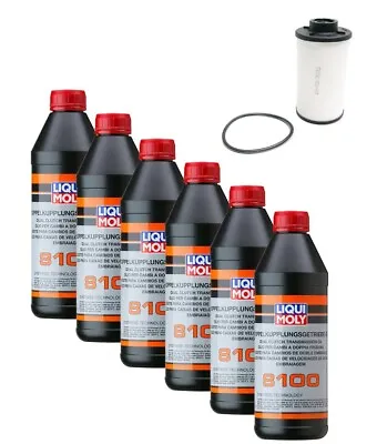 OEM VW DSG ATF Transmission Dual Clutch 40k Fluid Filter Kit LIQUI MOLY 6 Liters • $117.70