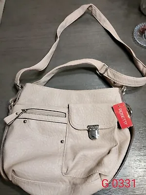 Rosetti Beige Tan Neutral  Compartment Purse Bag  Adjustable Strap NEW • $59
