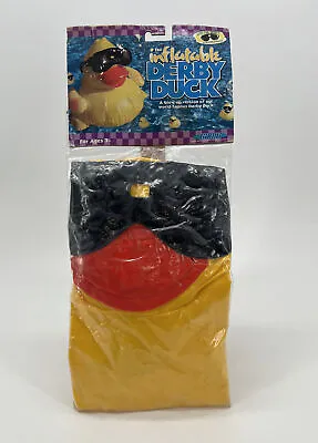 The Inflatable Derby Duck Supersized Funflatable 18” Blow Up Pool Toy RARE! • $54.78