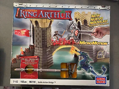 MEGA BLOKS  King Arthur MicroMotion Battle Action Bridge 96118  NEW IN OPEN BOX • $45
