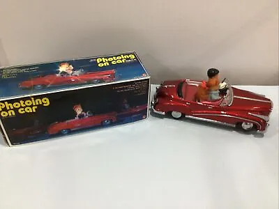 Vintage “Photoing On Car” Battery Operated Toy Car - Really Neat • $39.20