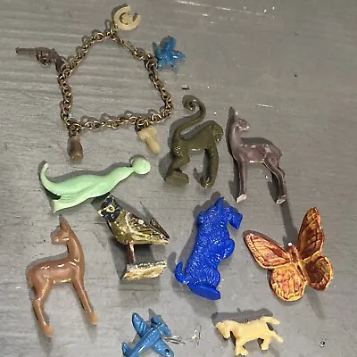 Vintage Bakelite Or Hard Plastic Charms And Figures Collectibles  • $15