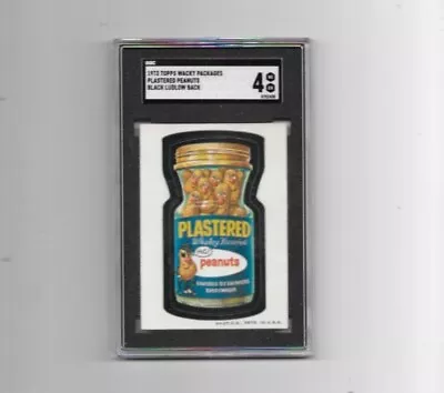 1973 Topps Wacky Packages Black Ludlow Back Plastered Peanuts Sgc Graded 4 Vg Ex • $24.99