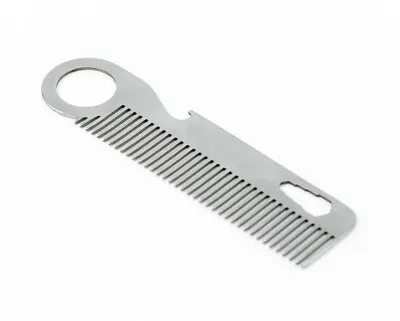 Beard Comb With Bottle Opener. All Metal Classic Style Grooming Tool • $6