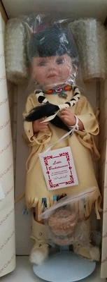 $18 • Buy Little Basketweaver Hamilton Collection Indian Doll Val Shelton Nib Coa 0871 