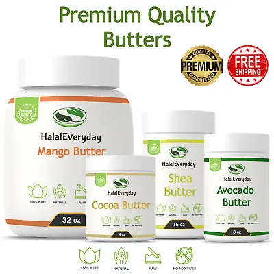 Organic Butter 100% Pure Raw Natural Cold Pressed Unrefined Skin Face Hair Body • $10.95