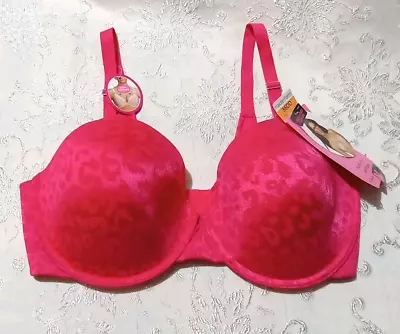 Maidenform Extra Coverage T-Shirt 36DD Bra  Underwire Pink Pure Genius Bra NWT • $24.75