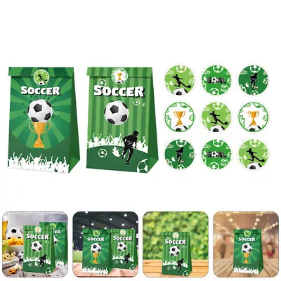  Paper Candy Bags Gift Buffet Sports Tote Sealing Sticker Decal Label • £9.82