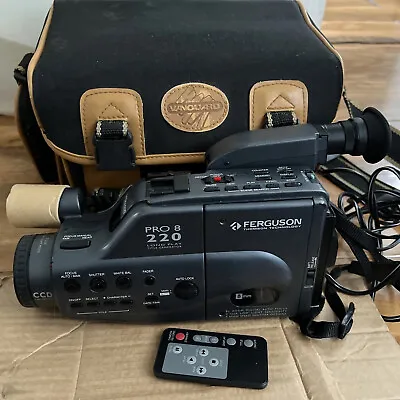 £60 • Buy Ferguson Videostar PRO 8/220  Camcorder With Accessories Untested