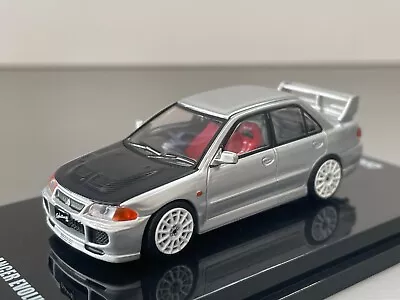 Inno64 Mitsubishi Lancer Evo Iii Silver Black Bonnet 1:64 • $31.11