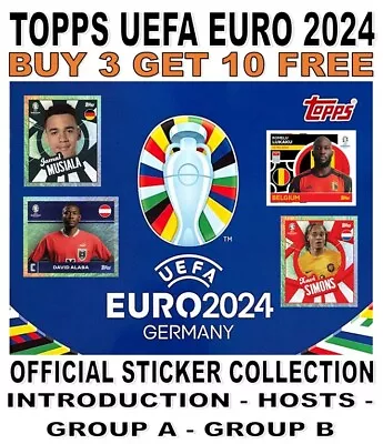 Topps Euro 2024 Germany Sticker Collection - Intro - Hosts - Group A - Group B • £0.99