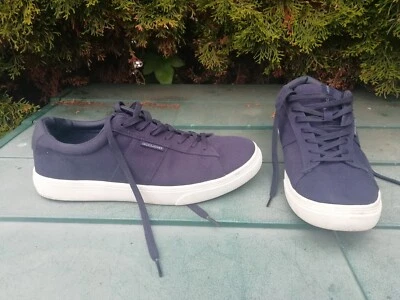 £12.95 • Buy Jack & Jones Trainers Shoes Navy Blue Size UK 9 In Vgc    WORN