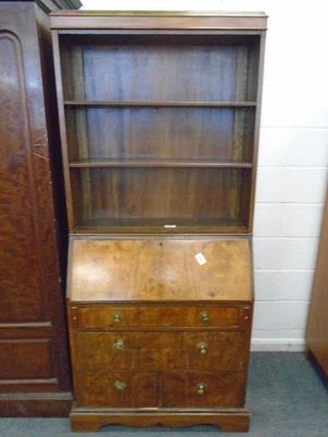 £9.99 • Buy Dark Wood Bureau/Display Cabinet With Fold Down Bed CS O07