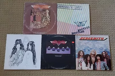 Lot Of 5 Aerosmith Vinyl Record Albums Classic Rock Hard Rock  • $9.99