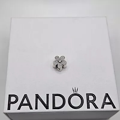 Genuine Pandora Clear Dazzling Daisy Flower Charm ALE 925 #791480CZ • £30