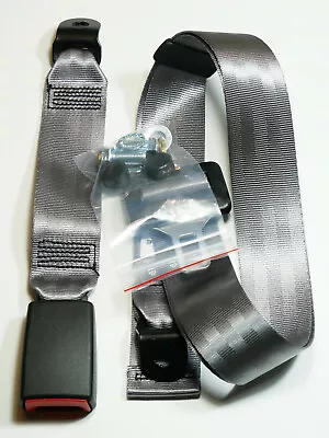 NEW 2 - POINT - STATIC MERCEDES SL 107  SLC 107 Agate Grey TRW / REPA SEAT BELT • $49.50