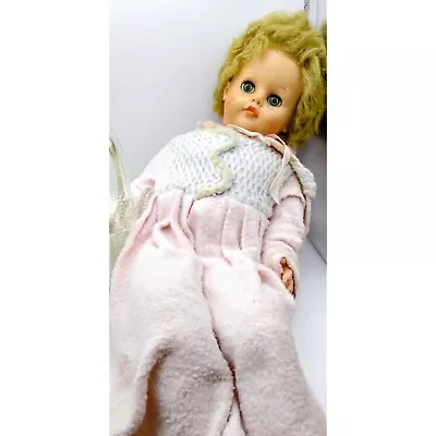 Vintage Magic Skin Latex Doll Stuffed Cryer Sleeping Eyes 26in Doll Full Rubber • $27.30