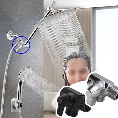 G 1/2 Shower Arm 3-Way Diverter Valve For Hand Shower Fixed Spray Head T-Adapter • $14.03