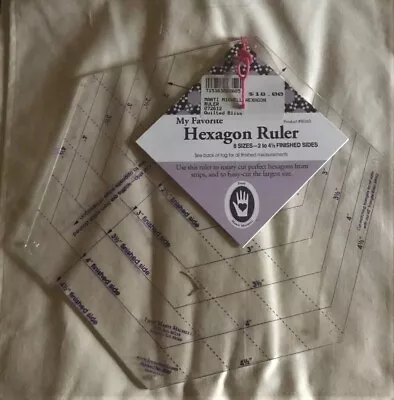 Hexagon Ruler By Marti Michell - Still Tagged  -  Free Shipping - NTN • $12