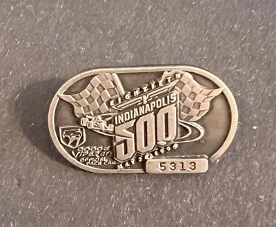 1996 Indy 500 SILVER Pit Badge  #5313 Lazier Winner. • $35
