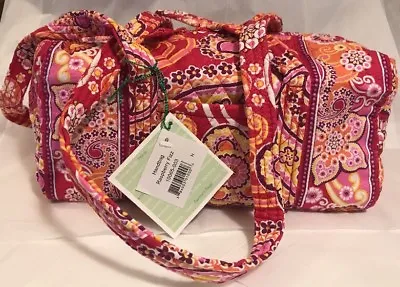 Vera Bradley New Retired Rare Raspberry Fizz Classic 100 Handbag Shades Of Pinks • $58