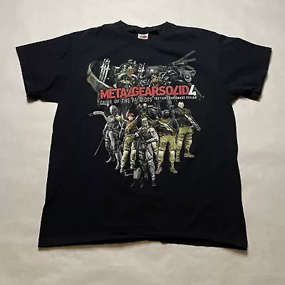 Vintage Metal Gear Solid 4 Video Game Promo Shirt Black Cast Size Large • $100