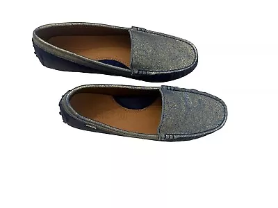 Venettini Girls Size 36 (US 4.5)  Blue Loafer Shoes • $55