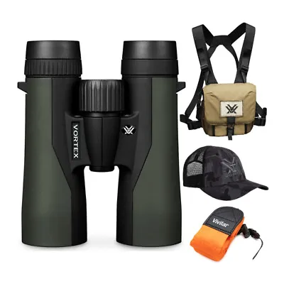$139 • Buy Vortex 8x42 Crossfire HD Roof Prism Binoculars W/Floating Strap & Vortex Hat