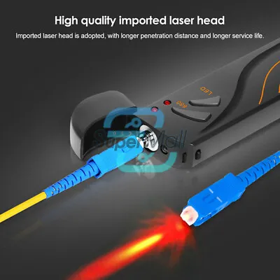 Visual Fault Locator 5/15/20/30Mw Red Light Pen Fiber Optic Laser Cable Tester • $23.11