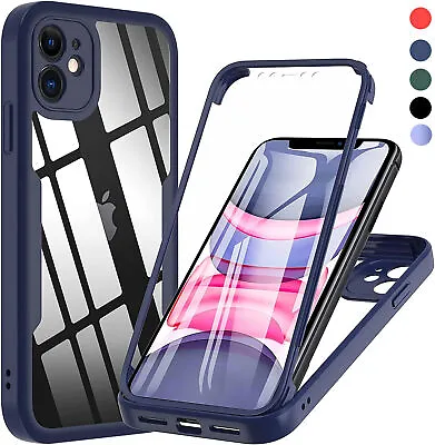 $8.99 • Buy 360 Full Body Case For IPhone 14 13 12 11 Pro Max XR X XS Max 7 8 Plus SE Screen
