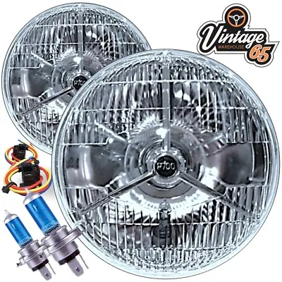 Classic P700 7  Sealed Beam Halogen Conversion Headlights For Land Rover Series • $147.43