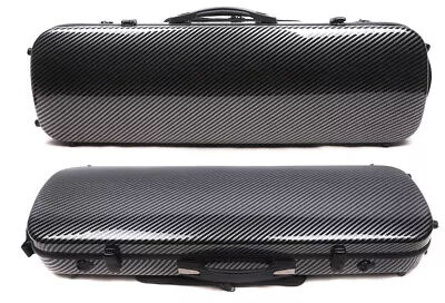 4/4 Violin Case Mixed Carbon Fiber Hard Case Light Music Sheet Bag Back Strap • $130.12