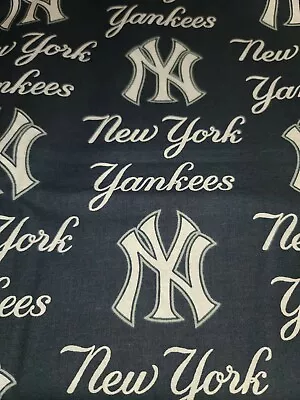 New York Yankees Baseball MLB Cotton Fabric-Ready To Ship 1/2 Yard • $6.50